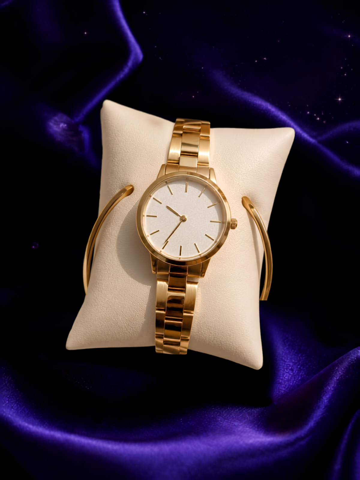 Luxury 2-Piece Watch & Jewellery Set - A Celestial Pairing